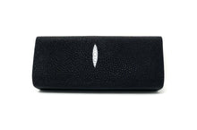 Load image into Gallery viewer, Ingrid- Stingray Caviar Black Clutch
